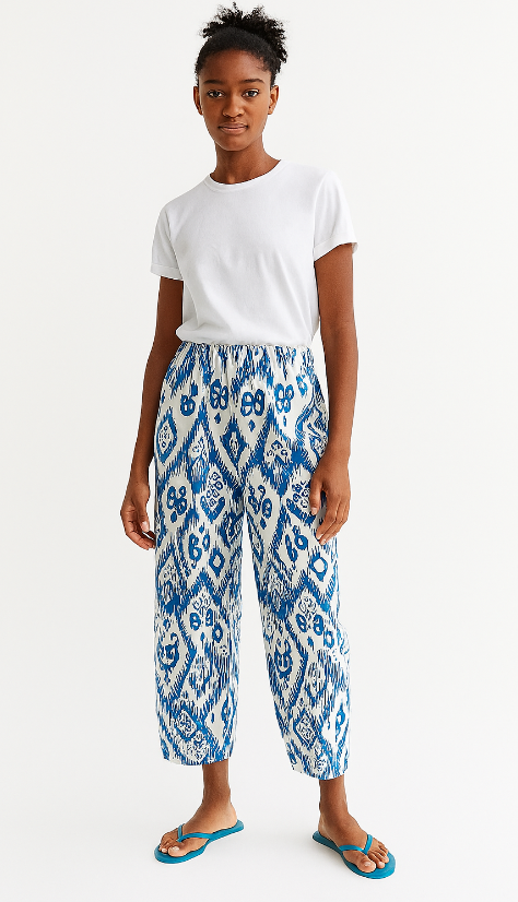 Pantalon à motif tribal